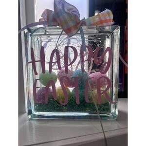 Happy Easter light up block